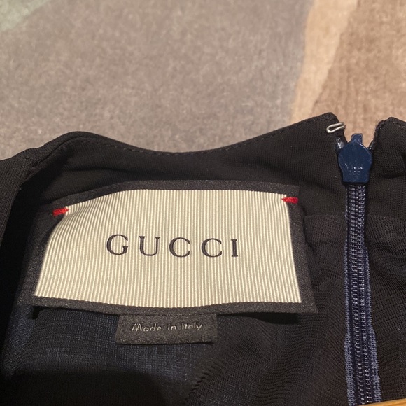 Gucci Navy/Black Fitted Dress - Picture 3 of 5